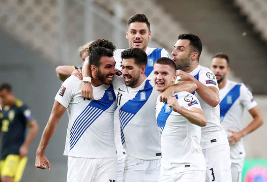 Players of Greece celebrate