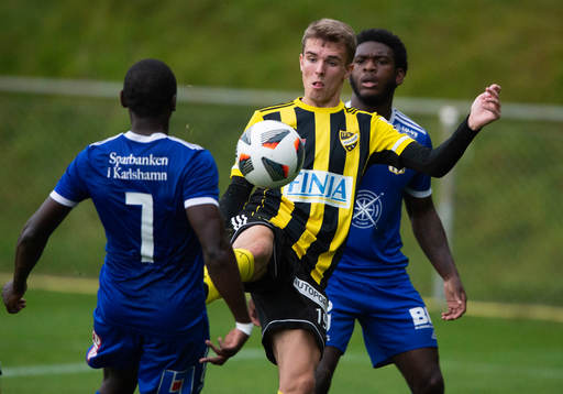 IFK Hässleholms Elliot Nilssoni matchen i division 2