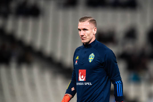 Goalkeeper Robin Olsen of Sweden