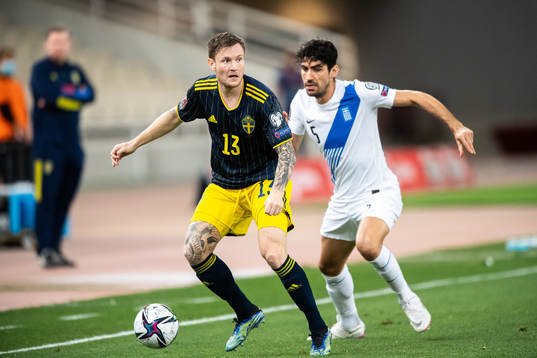 Mattias Johansson of Sweden and Andreas Bouchalakis of