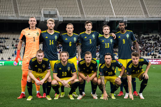 The starting eleven of Sweden