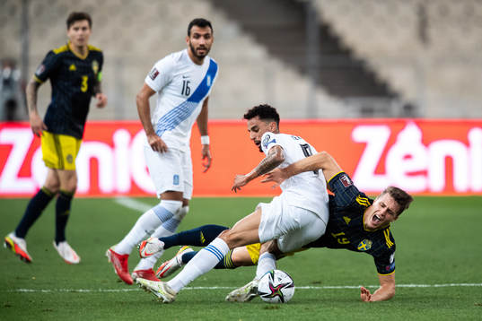 Mattias Svanberg of Sweden and Jose Zeca of Greece