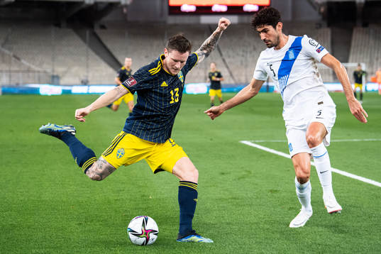 Mattias Johansson of Sweden and Andreas Bouchalakis of