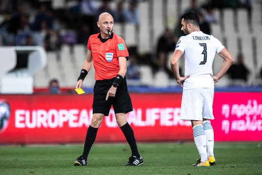 Referee Sergei Karasev