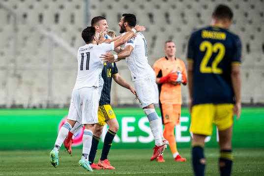 Players of Greece celebrate