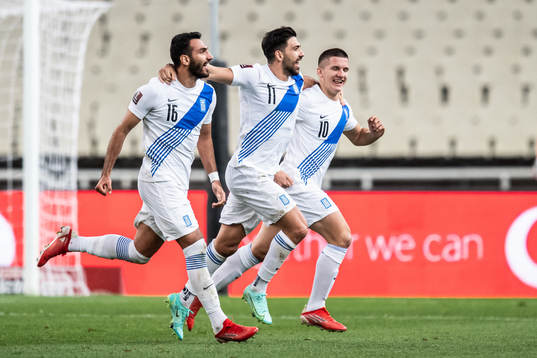 Players of Greece celebrate