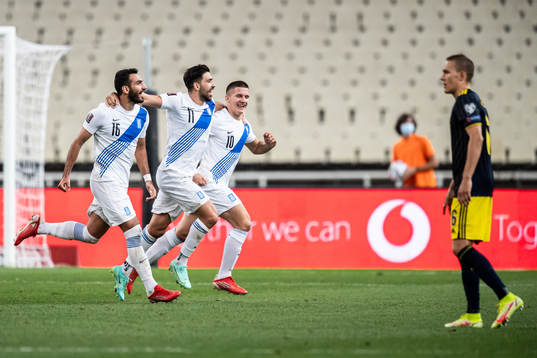 Players of Greece celebrate