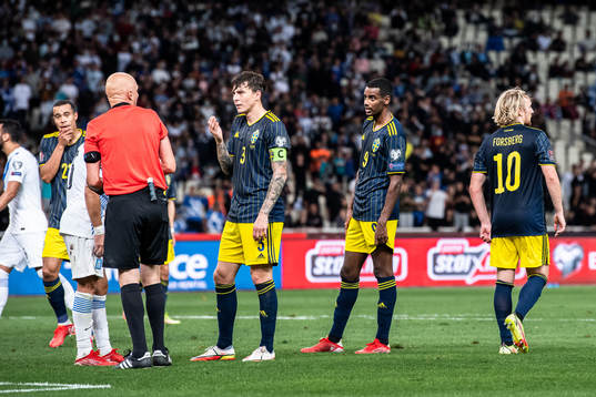 Victor Nilsson Lindelöf, Alexander Isak and Emil Forsberg