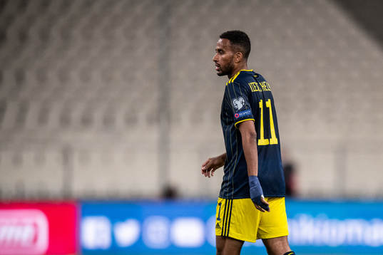 Isaac Kiese-Thelin of Sweden looks dejected