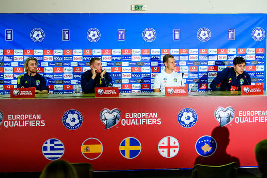 Emil Forsberg, Dejan Kulusevski, Viktor Claesson and Victor