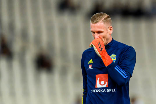 Aoalkeeper Robin Olsen of Sweden
