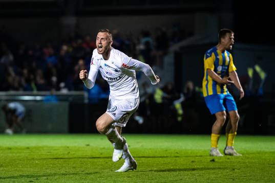 Ängelholms Anton Kinnander jublar