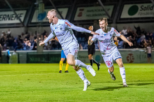 Ängelholms Anton Kinnander jublar