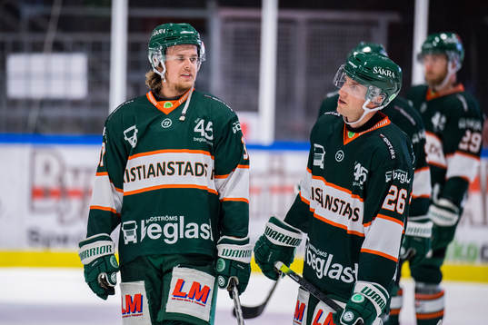Kristianstads Gustav Bouramman och Alex Rauter deppar