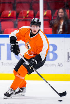 under ishockeymatchen i träningsmatchen mellan