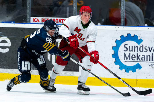 Sundsvalls Filip Sjöberg och Modos Kevin Arvidsson