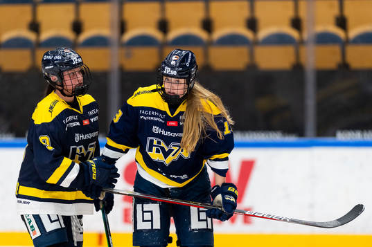 s Jenna Raunio och HV71:s Mira Markström
