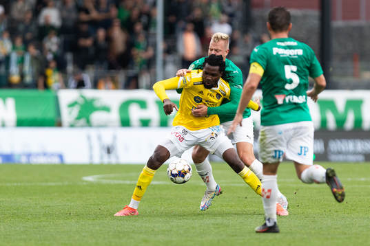 Jönköpings Sebastian Crona och Falkenbergs Kwame Kizito