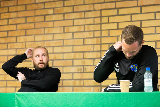 Jönköpings tränare Patric Jildefalk och Falkenbergs