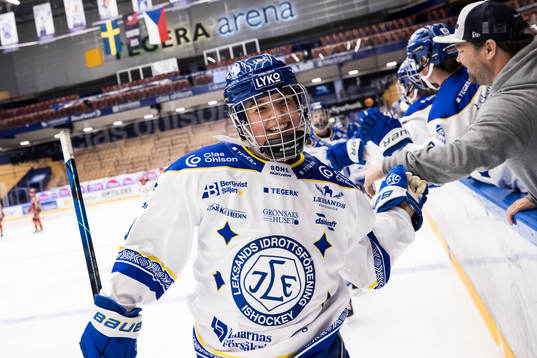 Leksands Malou Berggren jubel