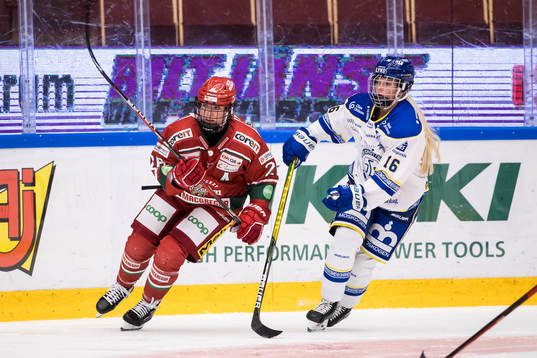 Modos Marion Allemoz och Leksands Jennifer Carlsson