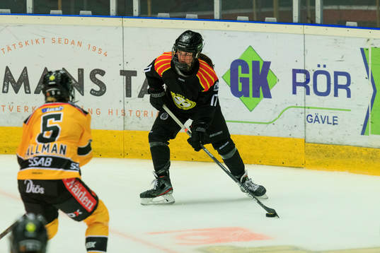 Luleås Johanna Fällman och Brynäs Jaycee Gebhard