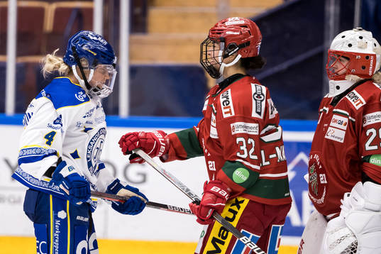 Leksands Wilma Johansson och Modos Mariam El-Mahmadi och