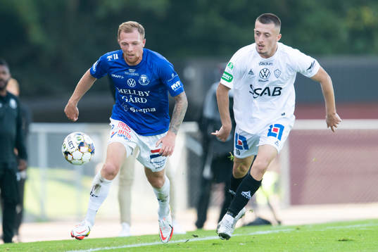 Trelleborgs Jesper Modig och Brages Leonard Pllana