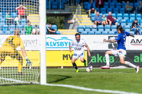Brages Robbin Sellin och Trelleborgs Isak Jönsson