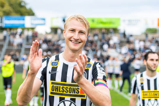 Landskronas Viktor Wihlstrand jublar