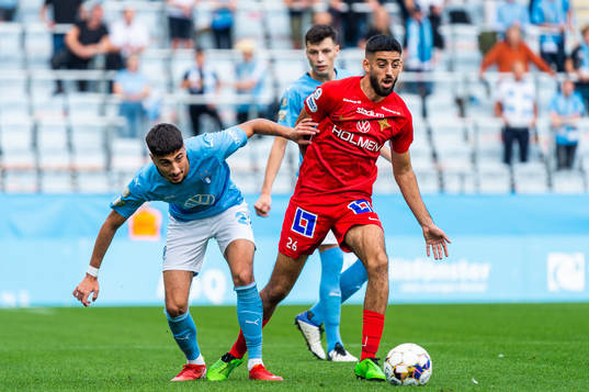 Malmö FFs Peter Gwargis och IFK Norrköpings Kristoffer