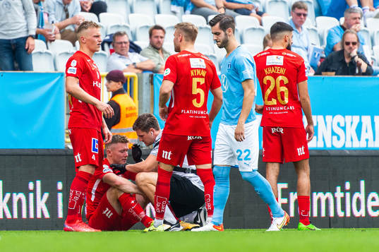 IFK Norrköpings Viktor Agardius får vård