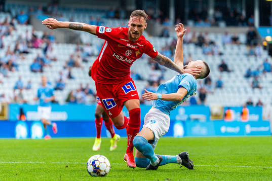 IFK Norrköpings Henrik Castegren och Malmö FFs Veljko