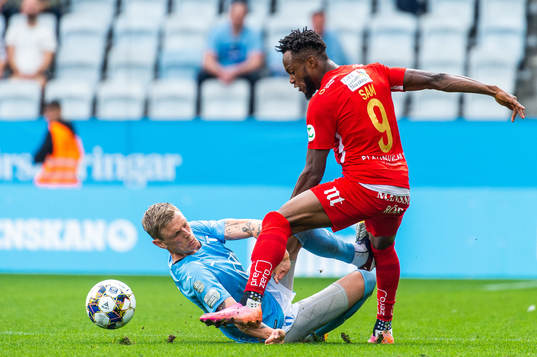 Malmö FFs Sören Rieks och IFK Norrköpings Samuel