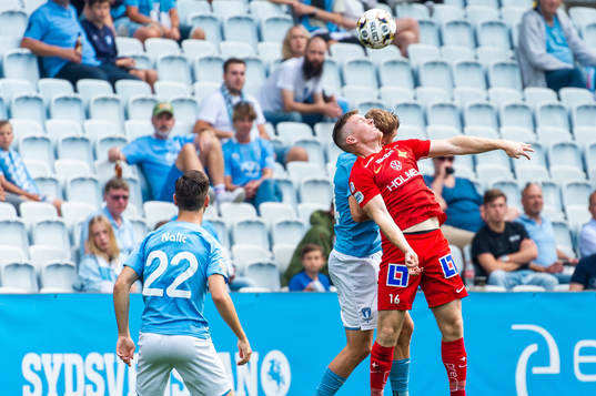 Malmö FFs Felix Beijmo och IFK Norrköpings Viktor Agardius