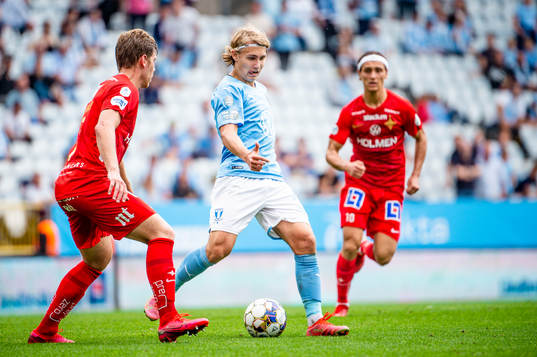 Malmö FFs Sebastian Nanasi mot IFK Norrköpings Alexander