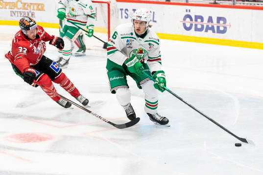 Örebros Christopher Mastomäki och Rögles Tony Sund