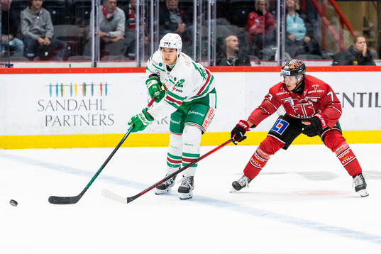 Rögles Brady Ferguson och Örebros Oliver Eklind