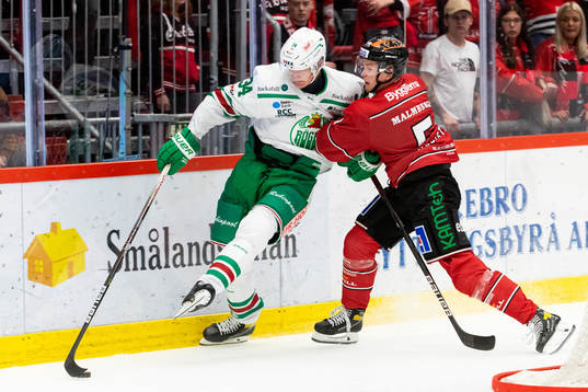 Rögles Adam Edström och Örebros Gustav Backström