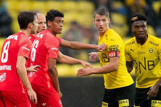 Japhet Sery Larsen  of Brann and Thomas Lehne Olsen of