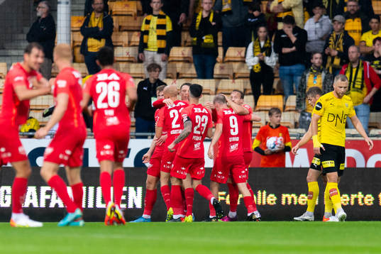 Players of Brann celebrate