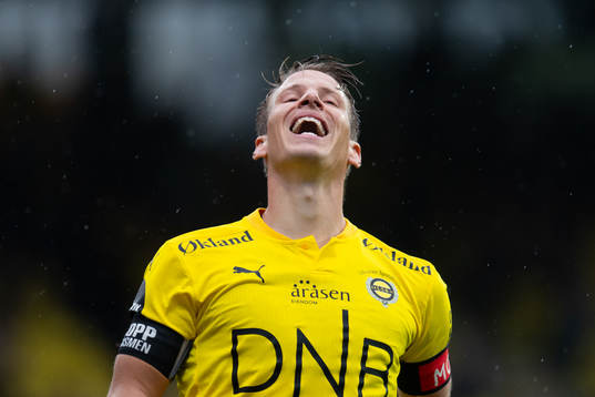 Thomas Lehne Olsen of Lillestrøm reacts