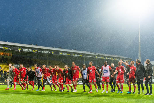 Players of Brann celebrate