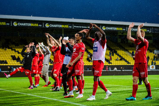 Players of Brann celebrate