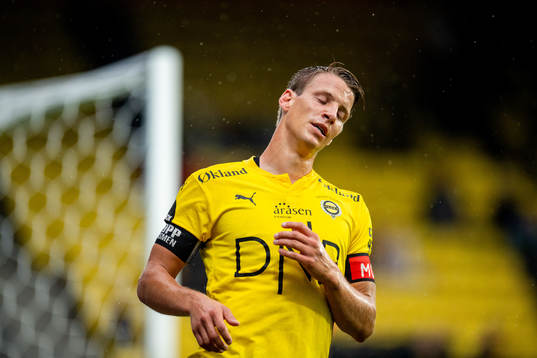 Thomas Lehne Olsen of Lillestrøm reacts