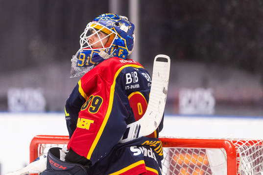 Djurgårdens målvakt Niklas Svedberg deppar