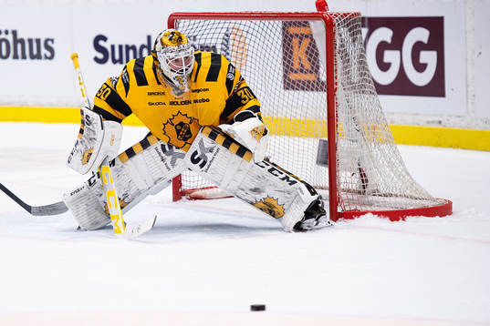 Skellefteås målvakt Gustaf Lindvall