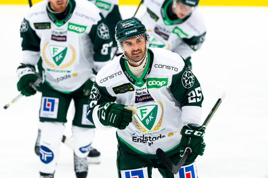 Färjestads Martin Johansson jublar
