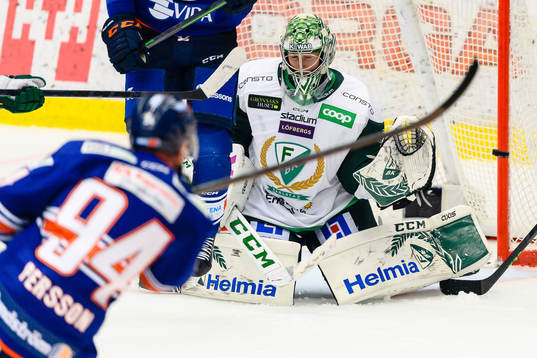 Färjestads målvakt Henrik Haukeland