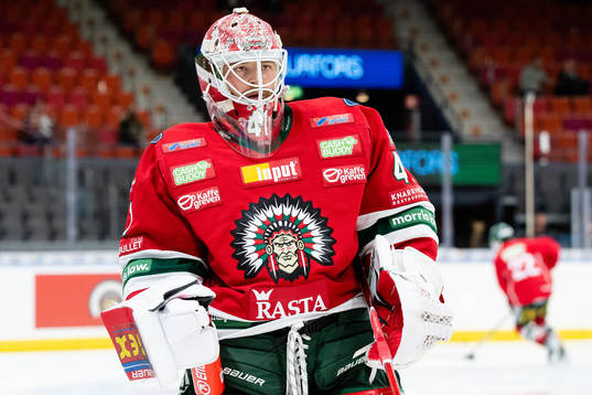 Frölundas målvakt Niklas Rubin